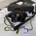 Chanel AP2669 Clutch with Chain Nylon Bag Black