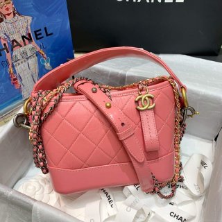 Chanel AS0865 Chanel’s Gabrielle Small Hobo Bag Pink Smooth Calfskin