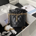 Chanel Bucket Bag Lambskin AS3116 Black