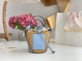 Chloé CHC22SS391G56101 Small Basket Tote Bag Blue