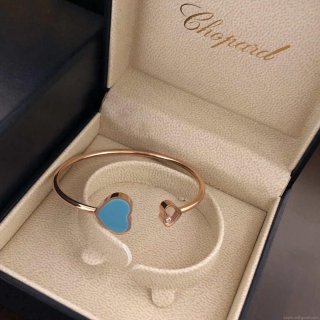 Chopard HAPPY HEARTS Barcelet 857482-5600 Rose Gold Blue Stone