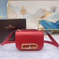 Delvaux AA0574 Lingot Alpina Calf Bag Red