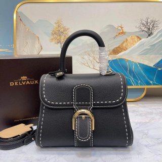 Delvaux AA0569 Brillant PM Rodéo Calf Bag Black