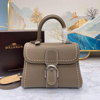 Delvaux AA0569 Brillant PM Rodéo Calf Bag elephant gray