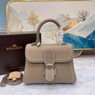 Delvaux AA0569 Brillant PM Rodéo Calf Bag milk ash