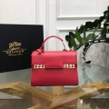 Delvaux AA0617 Tempête Crush Bag Red