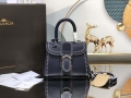 Delvaux AA0406 Brillant Mini Rodeo Surpique Calf Bag Navy Blue