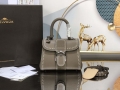 Delvaux AA0406 Brillant Mini Rodeo Surpique Calf Bag Dark Gray