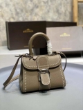 Delvaux AA0406 Brillant Mini Rodeo Surpique Calf Bag olive green