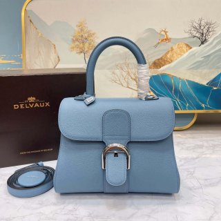 Delvaux AA0569 Brillant PM in Rodeo Calf Blue