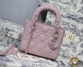 Dior M0505 Mini Dior Lady Bag Pink Cannage Lambskin