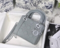 Dior M0505 Mini Dior Lady Bag Gray Cannage Lambskin