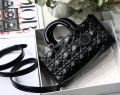 Dior M0540 Lady D-joy Bag Black Cannage Calfskin with Diamond Motif