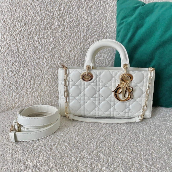 Dior M0540 Lady D-joy Bag White Cannage Calfskin