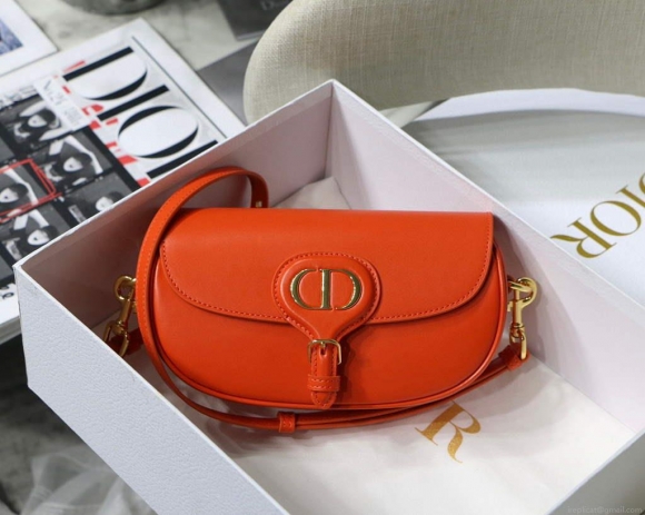 Dior M9327 dior Bobby bag East West Box Calfskin Orange