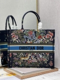 Dior M1286 Large Book Tote D-Constellation embroidery in shades of blue