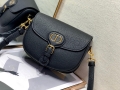 Dior M9319 Medium Bobby Bag Black Grained Calfskin