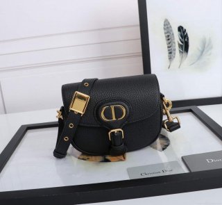 Dior M9317 Small bobby bag Black Grained Calfskin