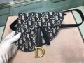 Dior Saddle Belt Bag S5632 Blue Dior Oblique Jacquard