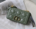 Dior M9242 Medium Quilted Macrocannage Calfskin Green