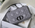 Dior M9243 Large Quilted Macrocannage Calfskin Gray