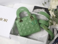 Dior Small Lady My ABCDior Bag Lambskin M0538 logo green