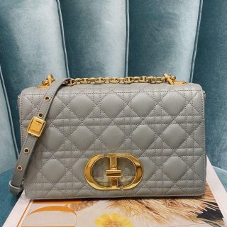 Dior Medium Caro Bag Calfskin M9242 Gray