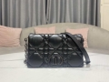 Dior S5135 Caro Macrocannage Pouch Black Quilted Macrocannage Calfskin