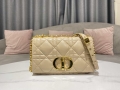 Dior M9242 Medium Quilted Macrocannage Calfskin Yellow