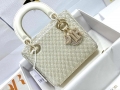 Dior M0505 Mini Dior Lady Bag White Embroidered white resin beads