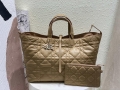 Dior M2820 Large Dior Toujours Bag Apricot Macrocannage Calfskin