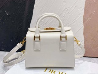 Dior M8671UBEQ_M900 Small Boston bag White box Calfskin