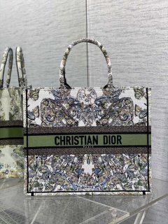 Dior M1286 Large Book Tote Butterfly Bandana Embroidery M105