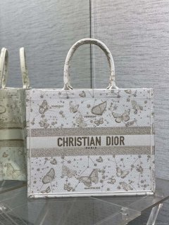 Dior M1286 Large Book Tote Butterfly Bandana Embroidery M109