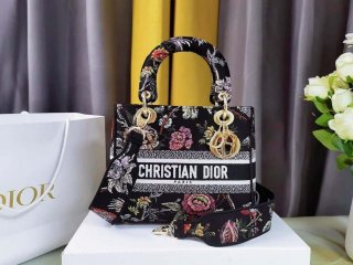 Dior M0565 Medium Lady D-Lite Multicolor Florilegio Embroidery M1031