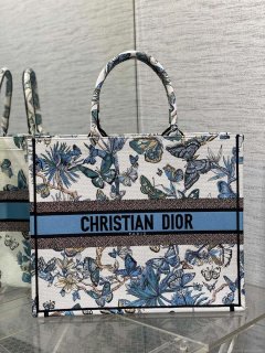 Dior M1286 Large Book Tote Butterfly Bandana Embroidery M120