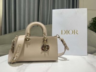 Dior M1151 Small Lady D-Sire My ABCDior Bag Nude Bull Leather