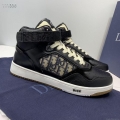 Dior 3SH132 B27 High Top Sneaker Black Calfskin With Oblique Jacquard