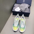 Dior 3SN248 Men’s Women‘s B24 SNEAKER Dior Oblique Canvas Green and Yellow