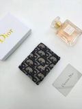 Dior Dior Wallet Mini Lady Blue S0178 Dior Oblique Jacquard Blue