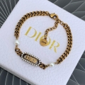 Dior J’ADIOR Bracelet Antique Gold-Finish Metal and White Resin Pearls 20206