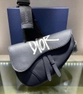 Dior M0446 Saddle Bag Dior Navy Blue Calfskin Bag