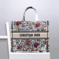 Dior M1286 Dior Book Tote Multicolor Flowers Embroidery