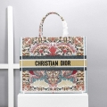 Dior M1296 Book Tote Christian Dior Small Multicolor Red and Green