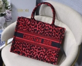 Dior M1296 Small Dior Book Tote Raspberry Pop Mizza Embroidery