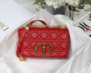 Dior M9241 Dior Small Dior Caro Bag Red