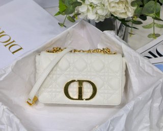 Dior M9241 Dior Small Dior Caro Bag White