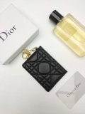 Dior S0126 Dioramour Lady Dior card holder Black Patent Cannage Calfskin