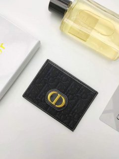 Dior S2098 Wallet 30 Montaigne card holder M928 Black