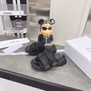 Dior Slippers Hot Sale Dior Sandals Black 81180